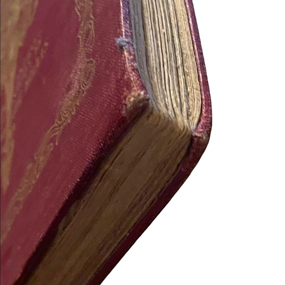 Antique 1900 Red Cloth The Psalms Of David Lovis Rhead gold letter Book HC - Picture 9 of 15